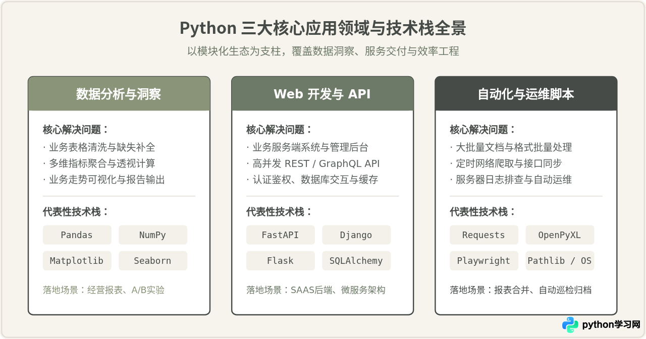 Python能做什么？数据分析、Web开发与自动化场景介绍