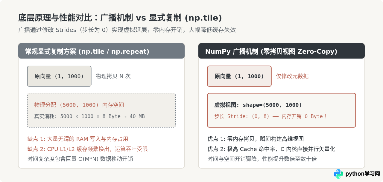 Python NumPy广播机制在矩阵计算中的应用技巧