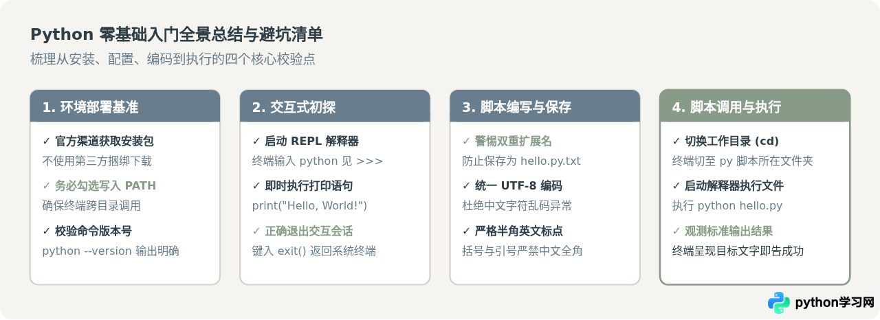 Python零基础入门：从环境搭建到运行第一个程序