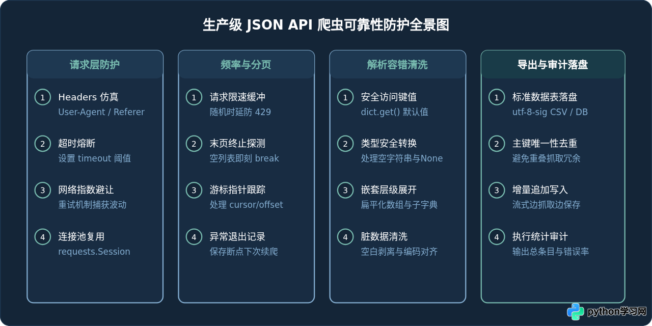 Python爬虫解析JSON API接口提取结构化数据实例