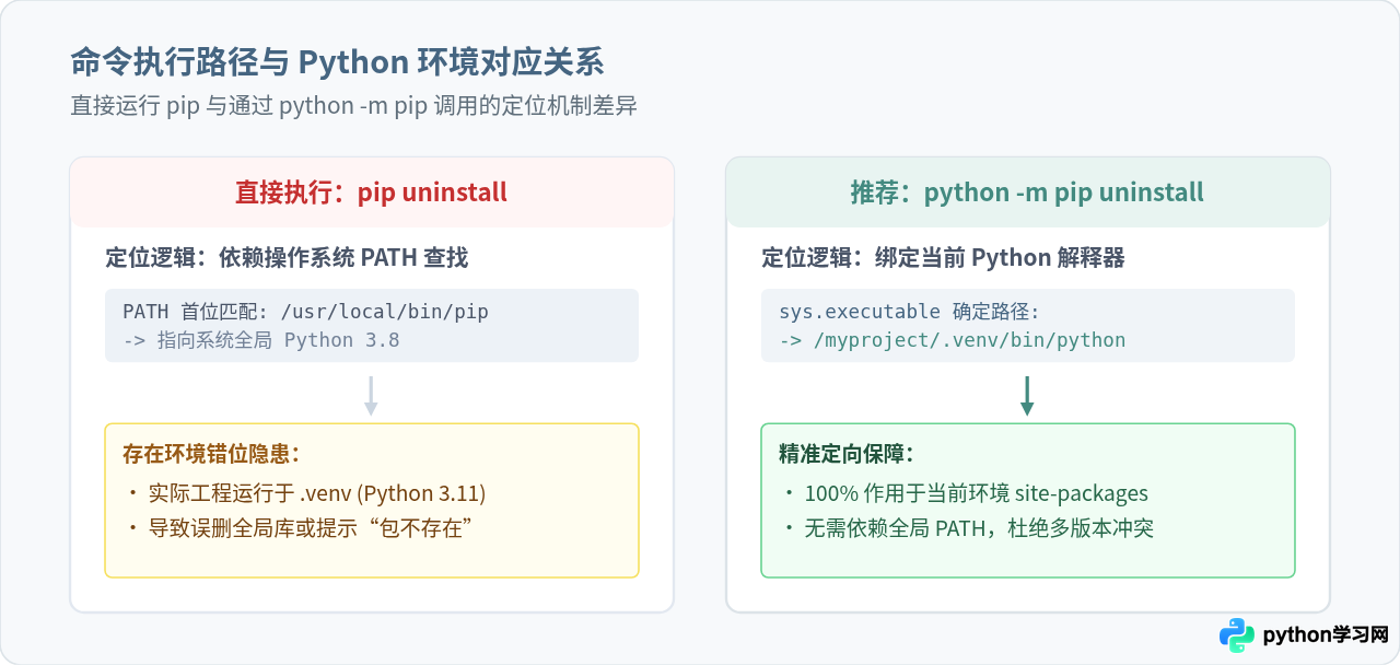 Python怎么卸载第三方库：pip uninstall命令用法