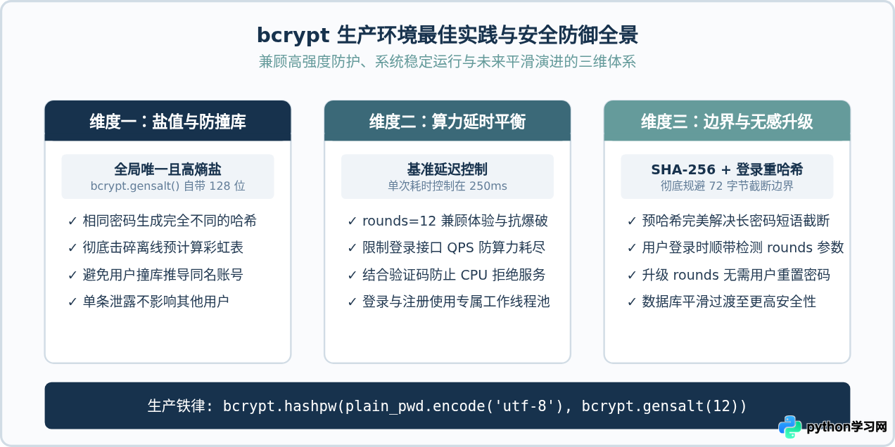 Python使用bcrypt库实现密码哈希与验证教程
