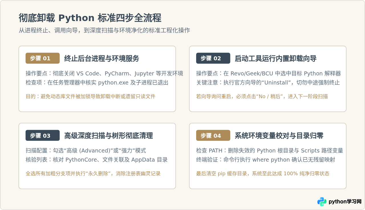 推荐3款深度清理工具：彻底卸载Python及残留文件评测