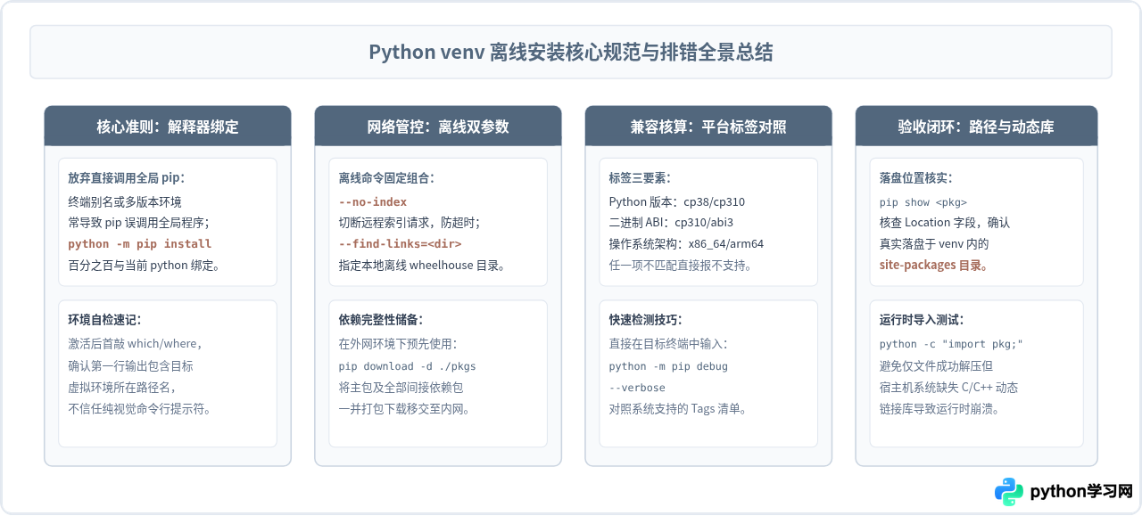 Python venv激活状态下正确安装whl离线包的步骤