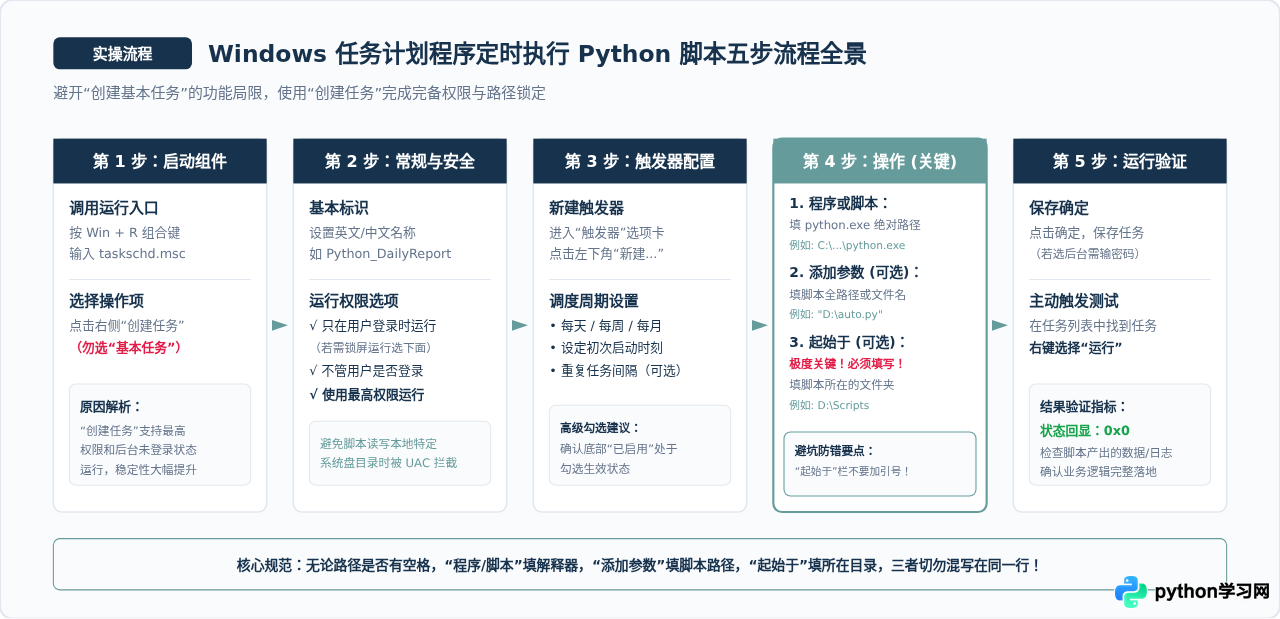 Windows怎么设置定时自动运行Python脚本