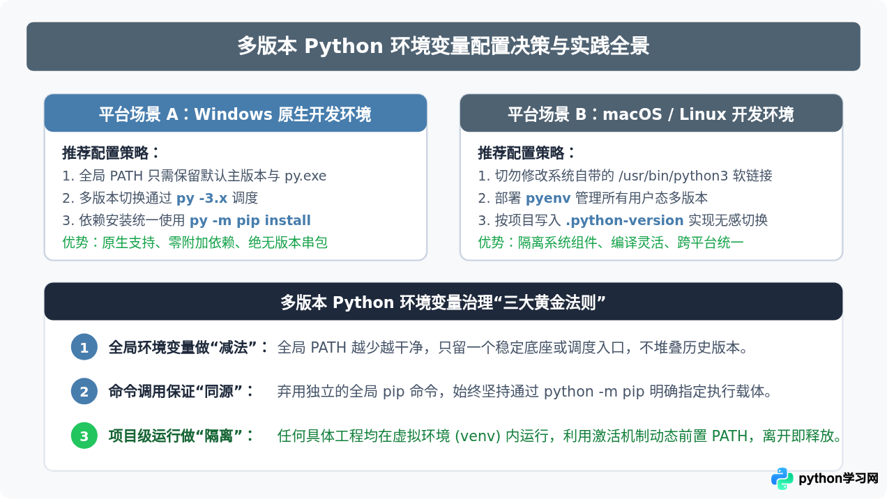 多版本Python共存时怎么管理环境变量