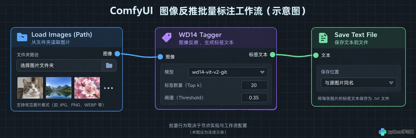ComfyUI工作流搭建:怎么实现高效的批量AI提示词反推?