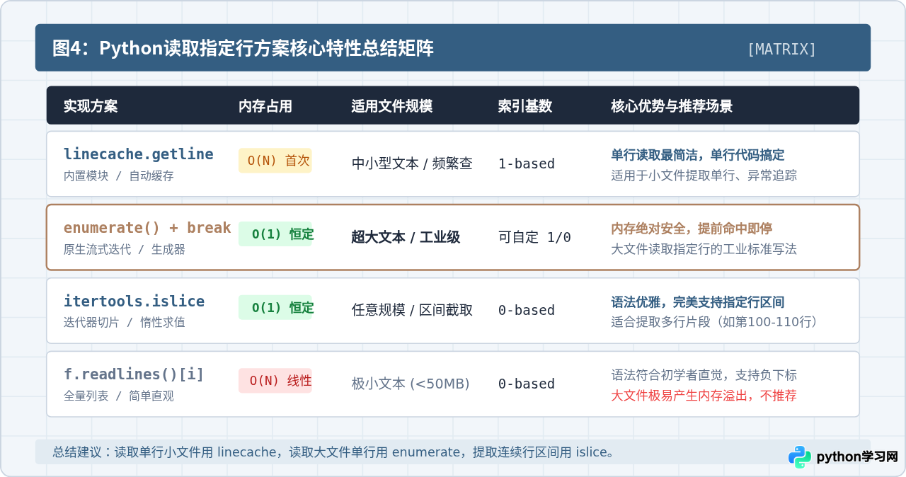 Python怎么读取txt文件的指定行内容