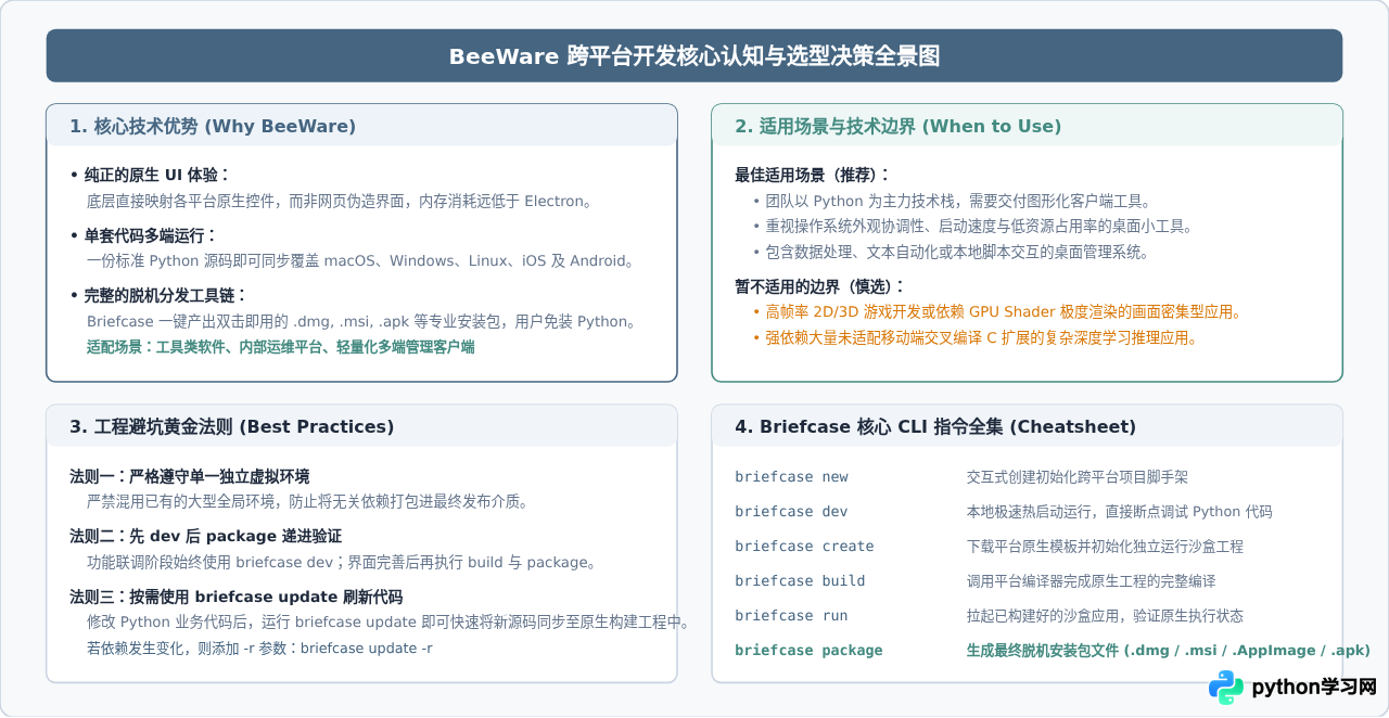 BeeWare开发Python跨平台App的环境配置与实战