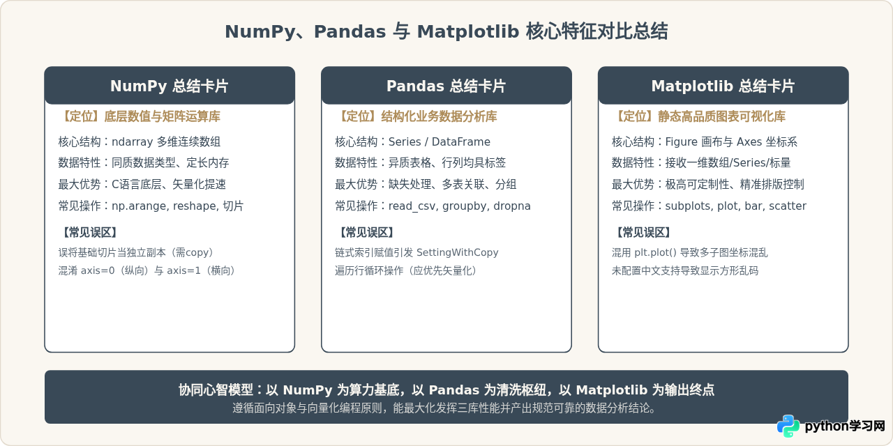 Python数据分析必学库：NumPy、Pandas和Matplotlib基础用法