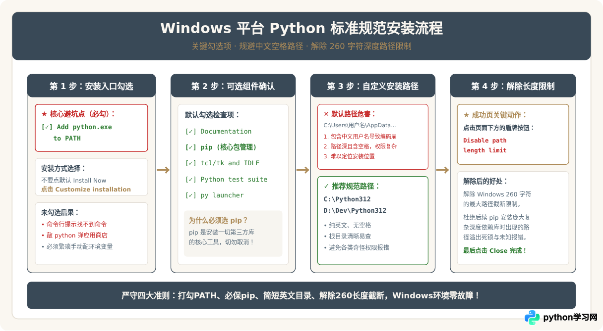 Python是免费的吗？官网下载地址与避坑指南