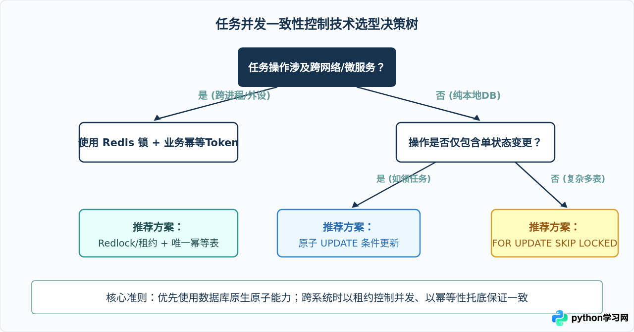 Python任务管理系统开发中怎么解决数据一致性与并发冲突？