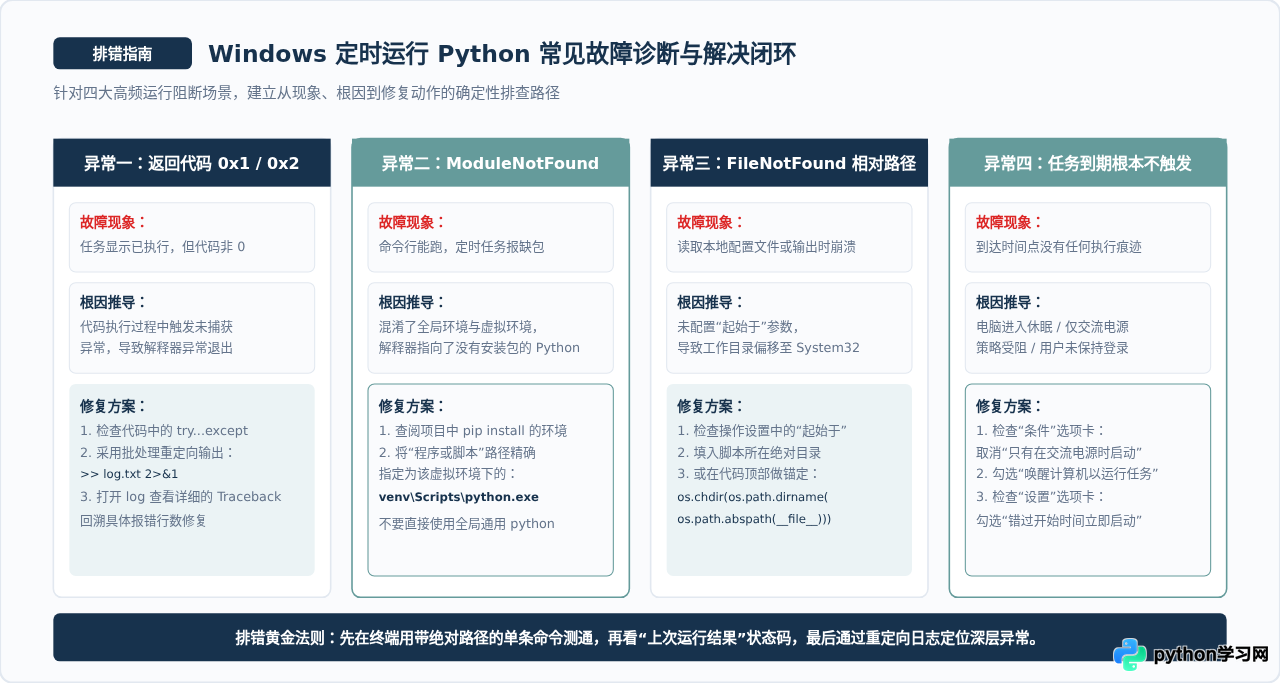 Windows怎么设置定时自动运行Python脚本