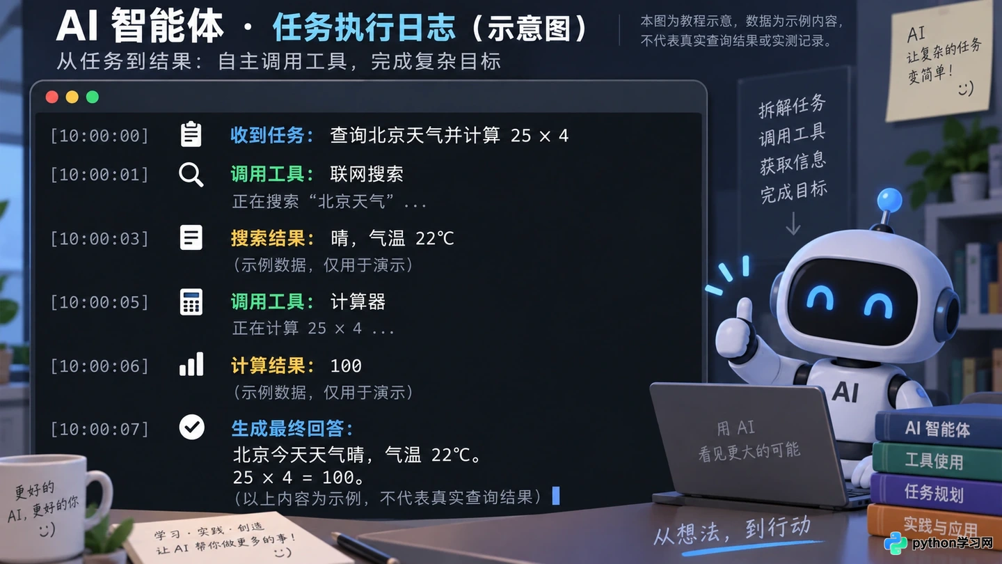 零基础搭建AI智能体：从LLM接入到工具调用的完整学习路径