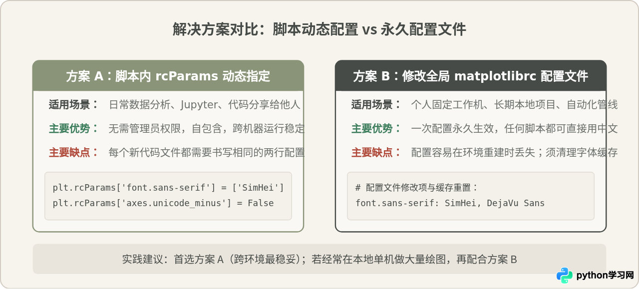 Python matplotlib绘图中文显示方框乱码的解决方法