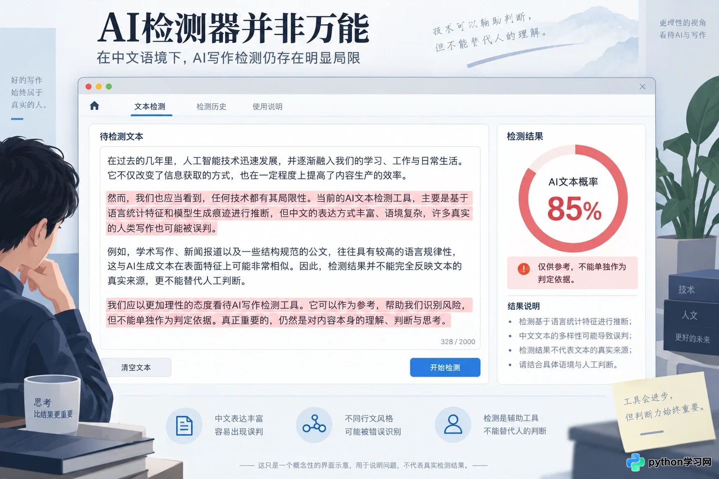 AI写作检测能准确识别中文吗？多语言支持能力与局限性分析