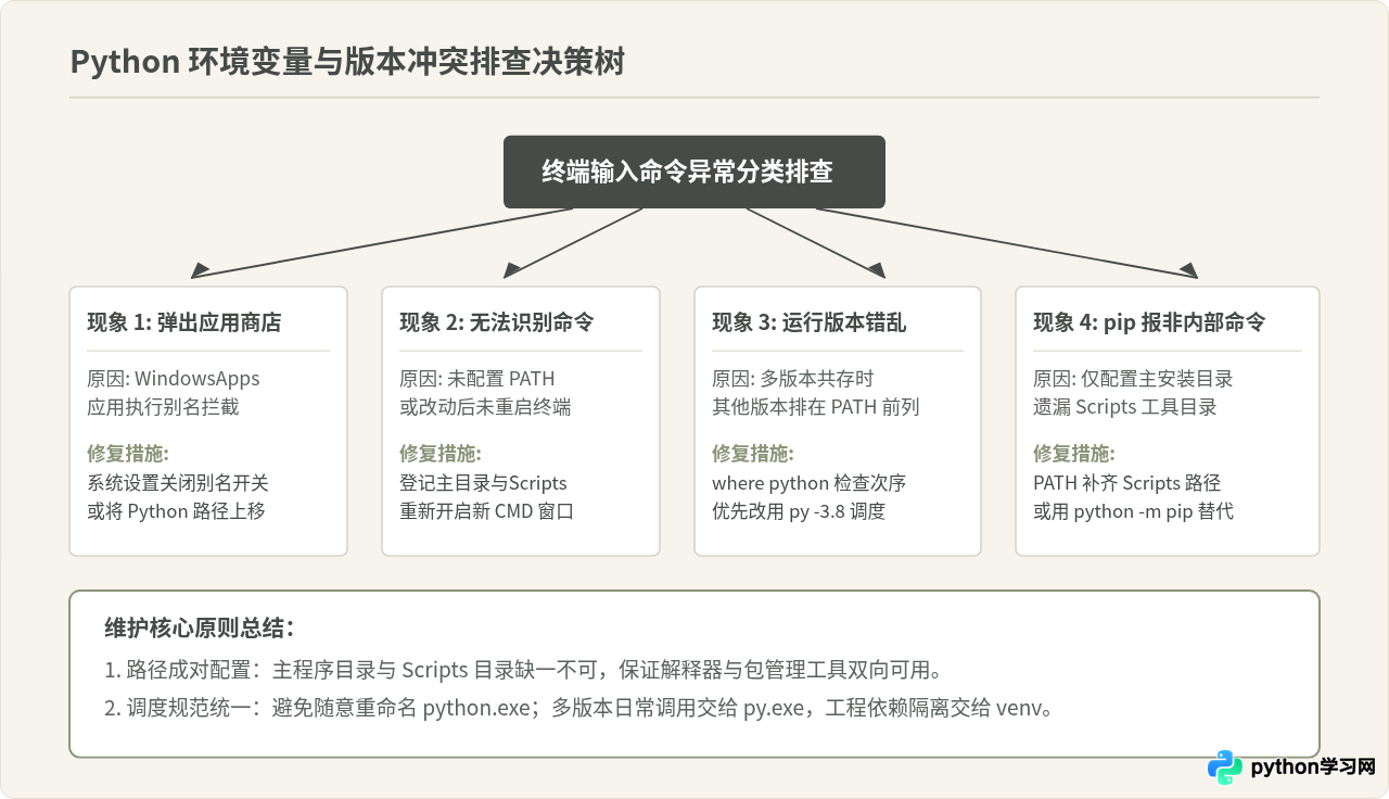 Python 3.8.6安装后环境变量PATH配置与多版本共存管理
