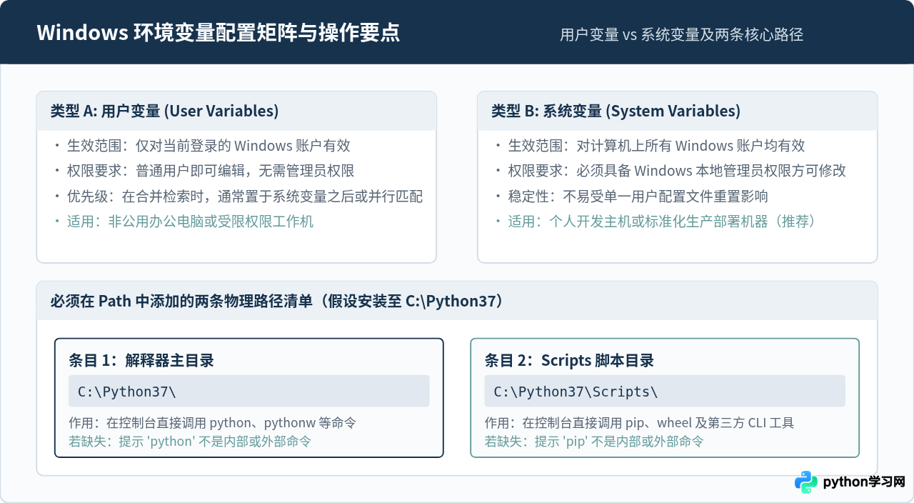 Windows系统安装Python 3.7及环境变量配置教程