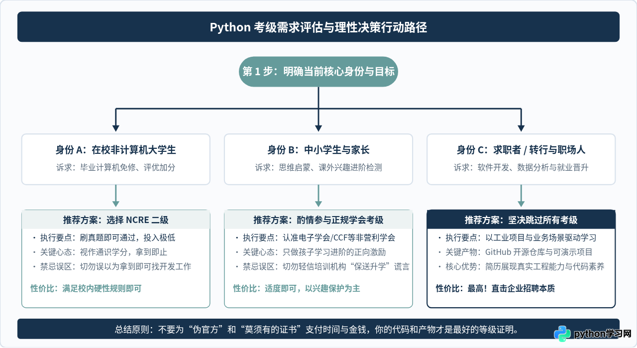 Python语言有官方等级划分吗？澄清常见的考级误区