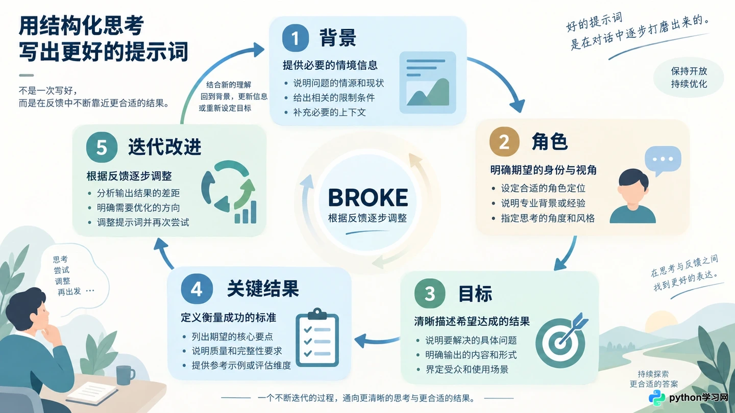 5种主流AI提示词框架对比：CO-STAR、BROKE等怎么选