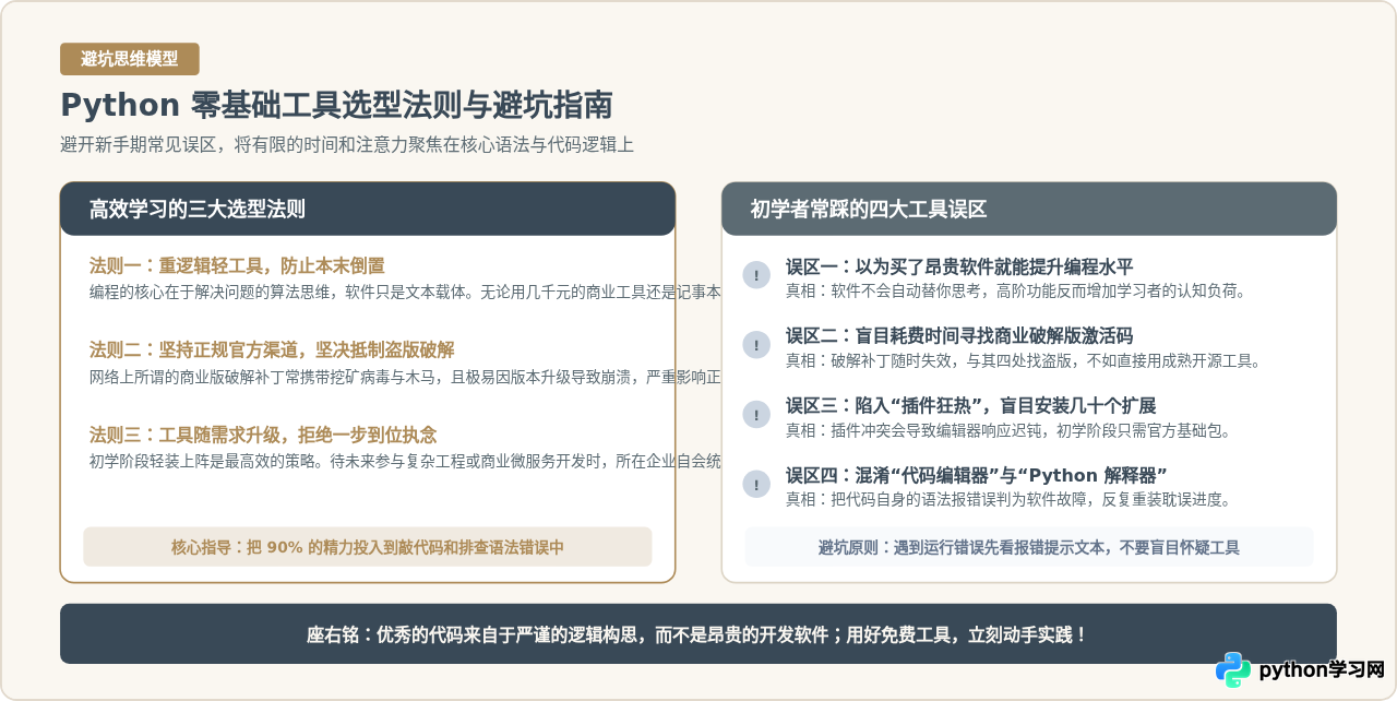 Python零基础入门需要买付费软件吗？免费开发工具推荐