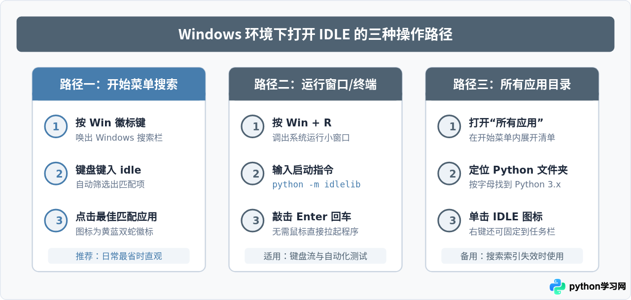 Python自带IDLE交互界面怎么打开