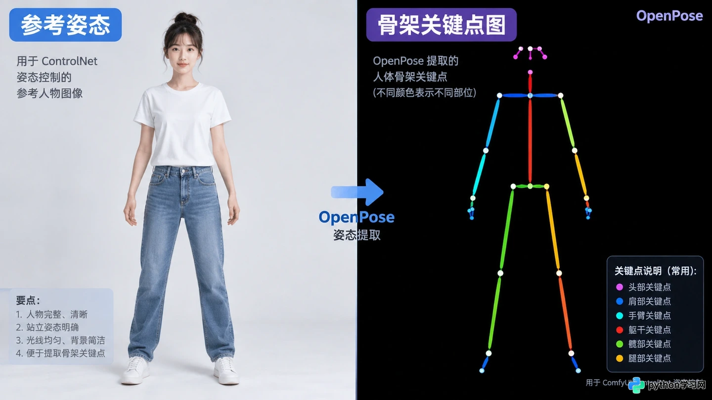 ComfyUI集成ControlNet工作流配置:姿态控制与边缘检测节点用法
