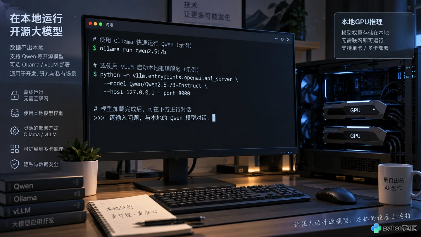 通义千问API支持离线调用吗?与开源Qwen部署的区别