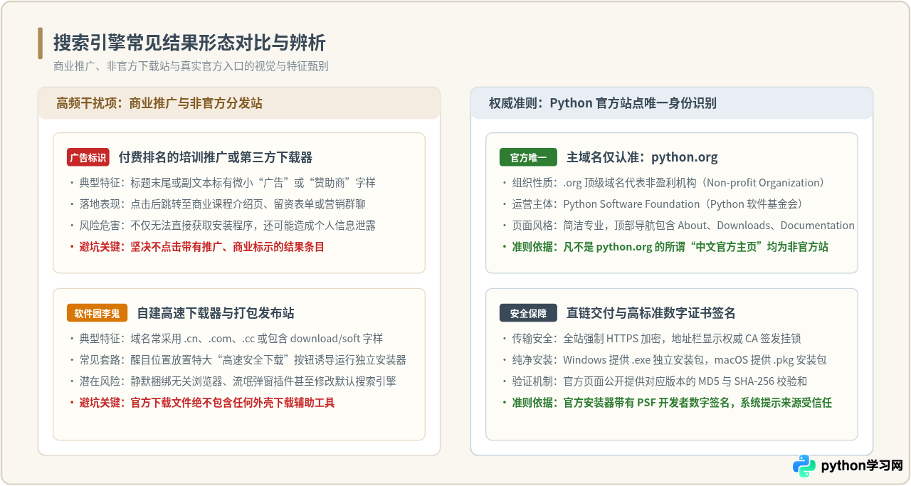 找不到Python官网？常见搜索误区与安全访问建议