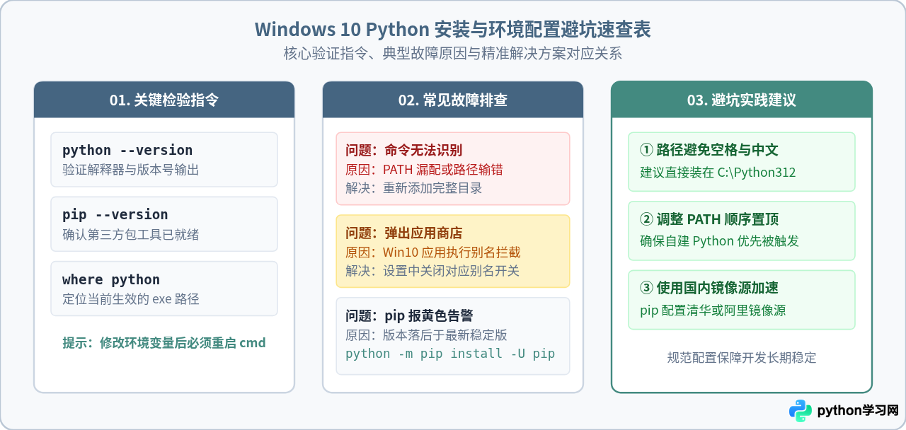 Windows 10安装Python并配置环境变量的详细步骤