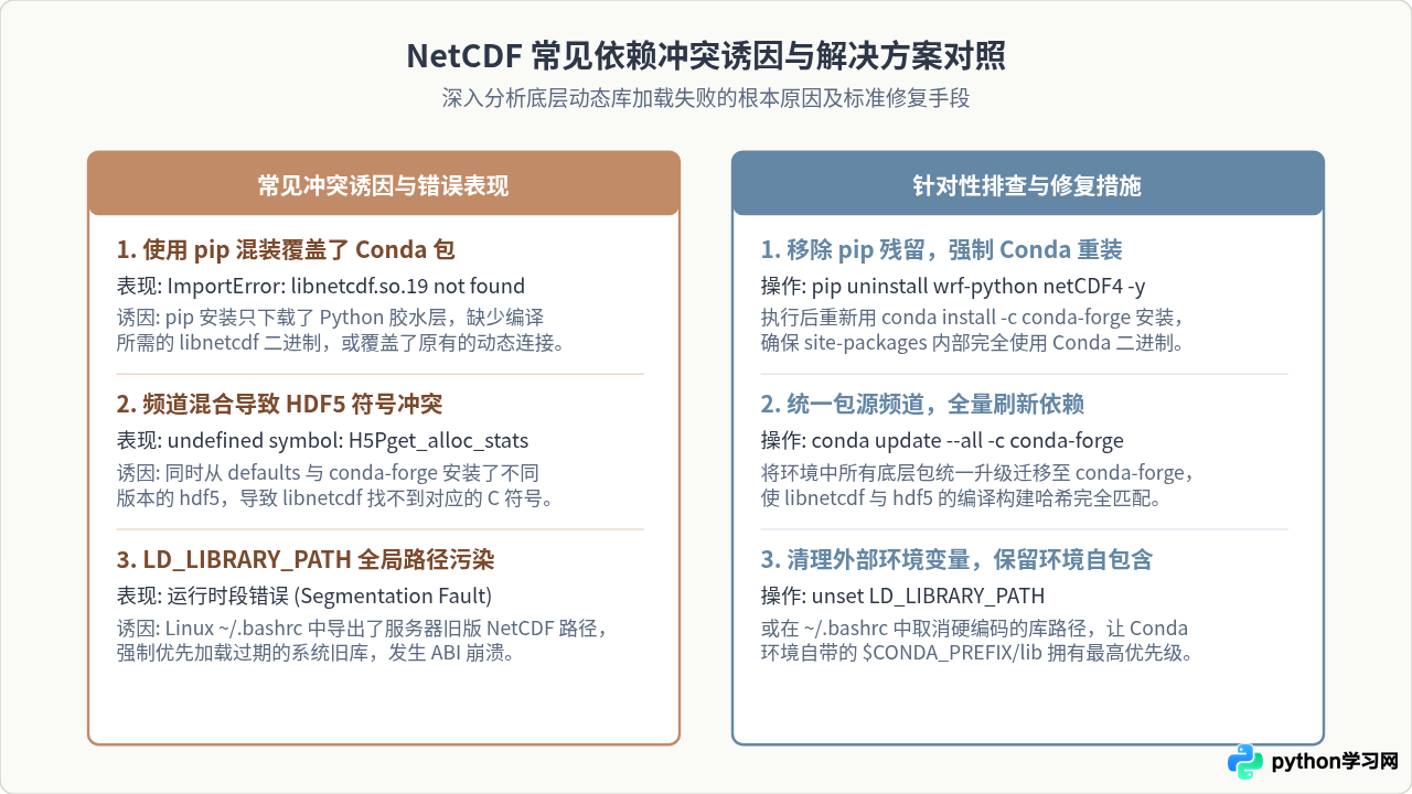 怎么用Conda快速安装WRF-Python并解决NetCDF依赖