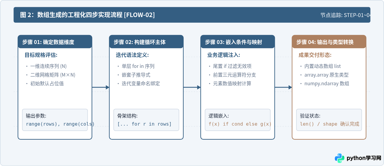 怎么用列表推导式在Python中快速生成数组