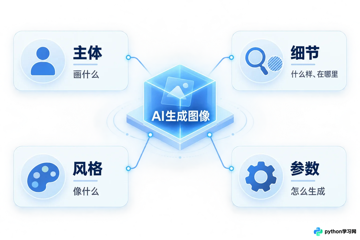 AI绘画提示词万能公式：主体+细节+风格+参数的组合逻辑