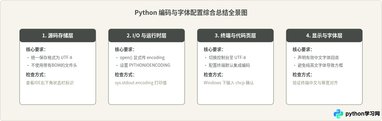 Python IDE中文乱码怎么解决？字体设置与编码配置详解