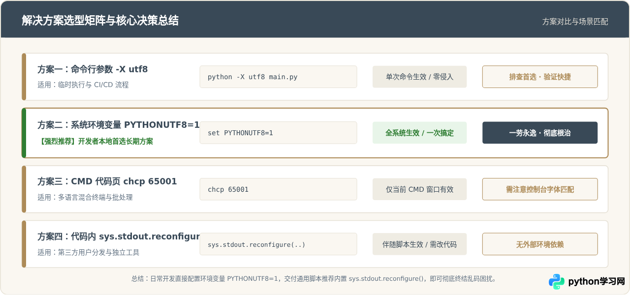 Windows CMD运行Python脚本输出中文乱码怎么办