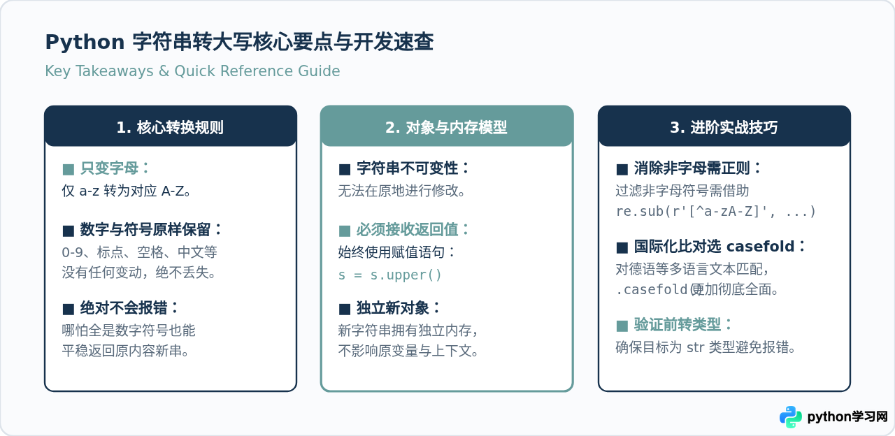 Python字符串包含数字和符号时转大写会怎么
