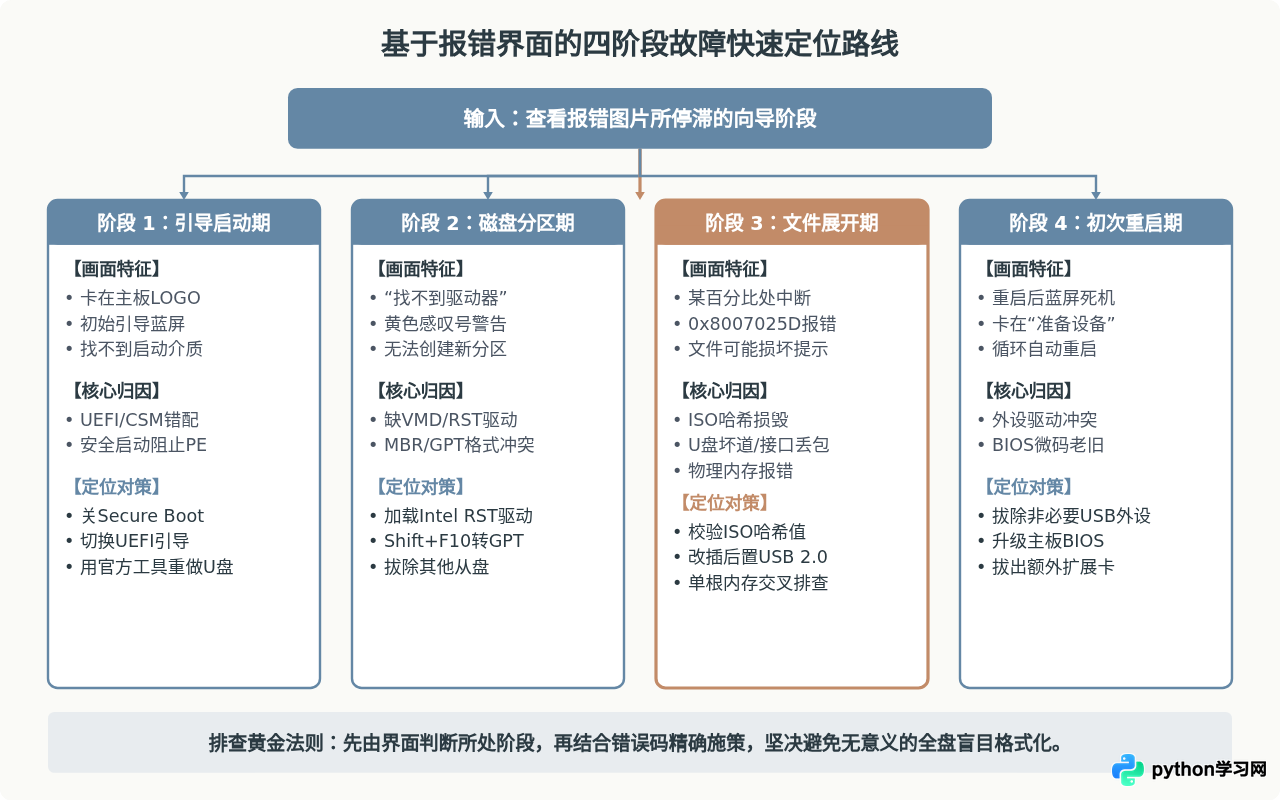 怎么根据Windows安装错误图片快速定位故障原因？