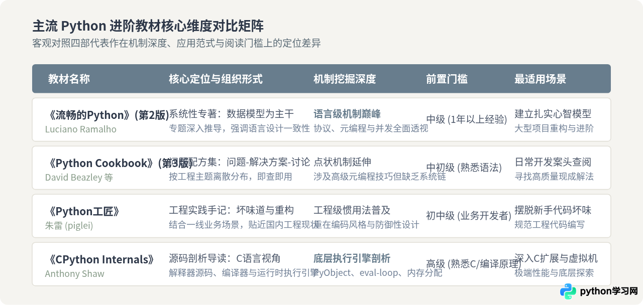 想深入理解Python机制？《流畅的Python》等进阶教材评测