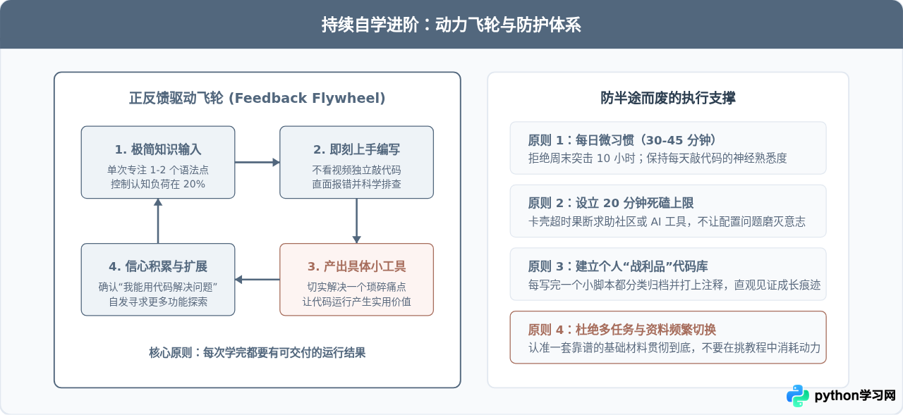 零基础自学Python常见误区：怎么避免无效努力与半途而废