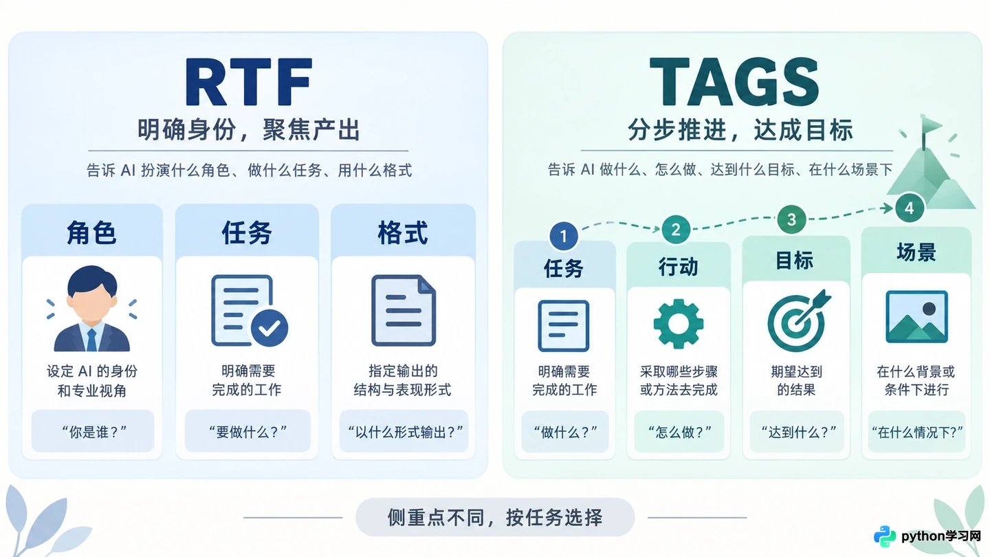 5种主流AI提示词框架对比：CO-STAR、BROKE等怎么选