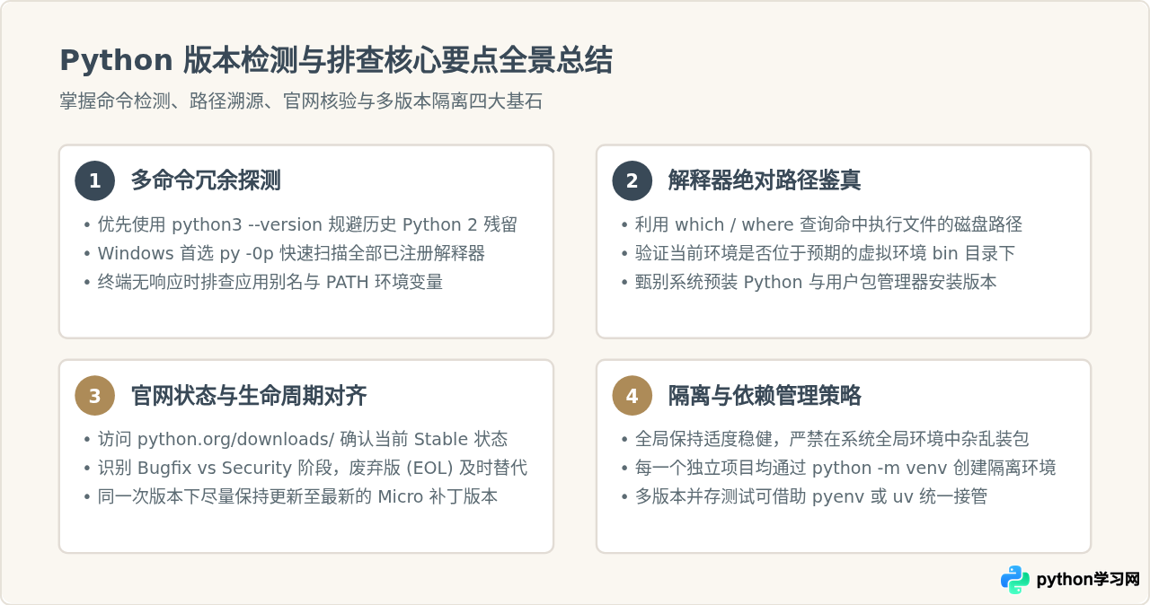 怎么查看本地Python版本并与官网最新版对比