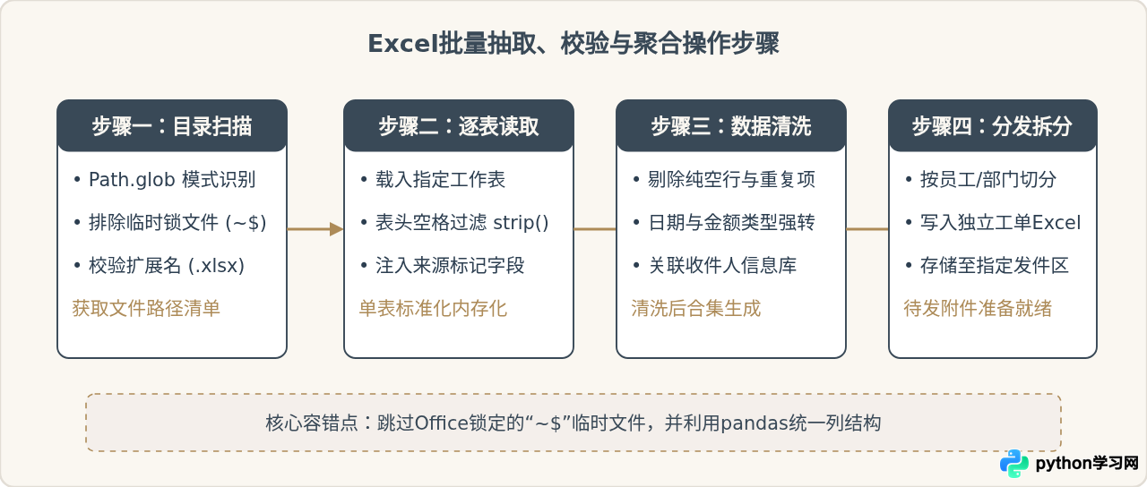 Python办公自动化实战：批量处理Excel、PDF与自动发送邮件