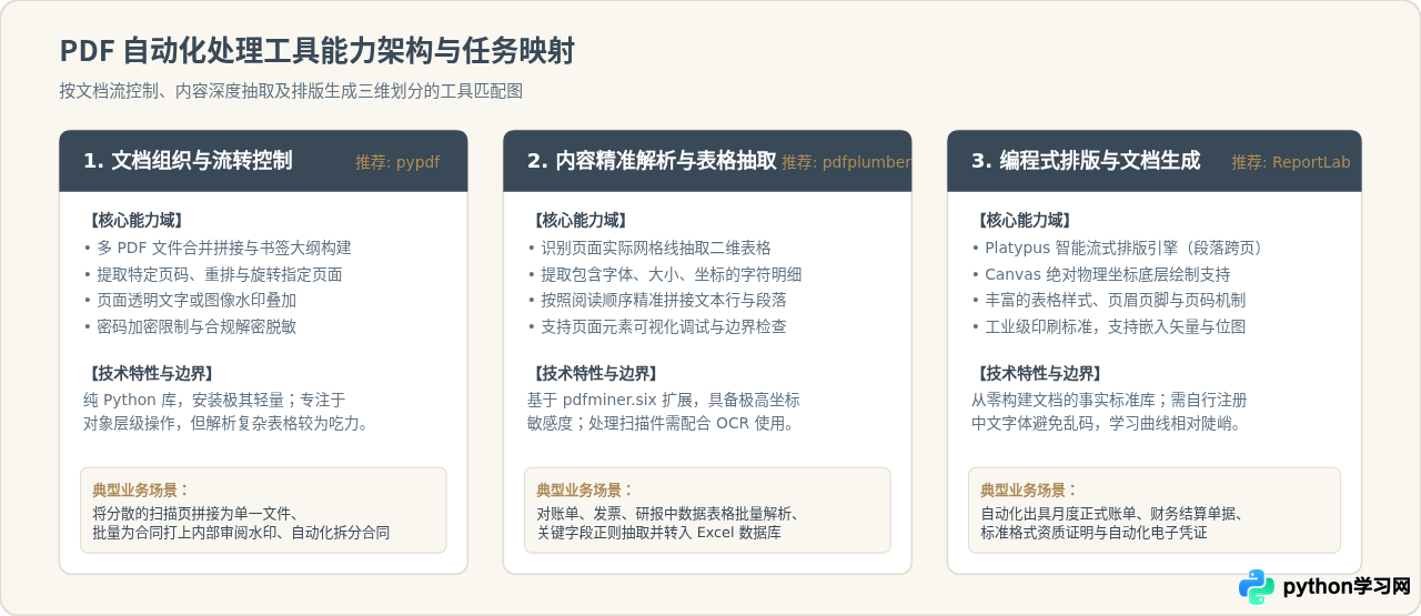 Python自动化办公常用库有哪些？Excel与PDF处理工具推荐