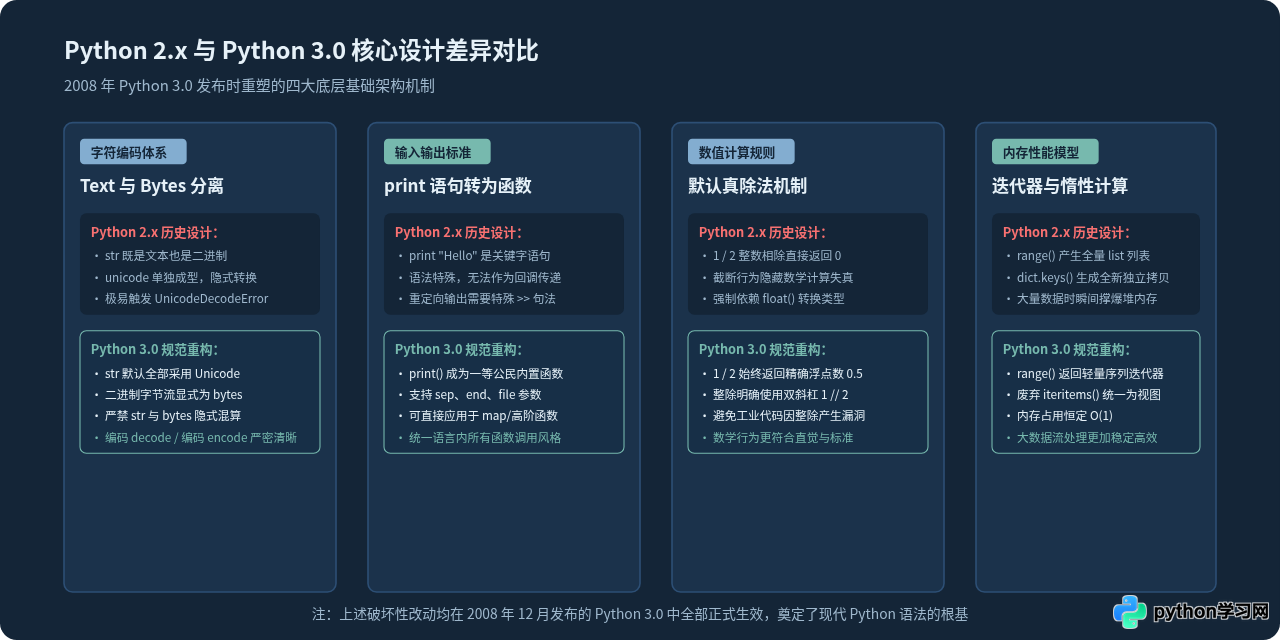 Python 3.0 是哪一年发布的？具体发布日期回顾
