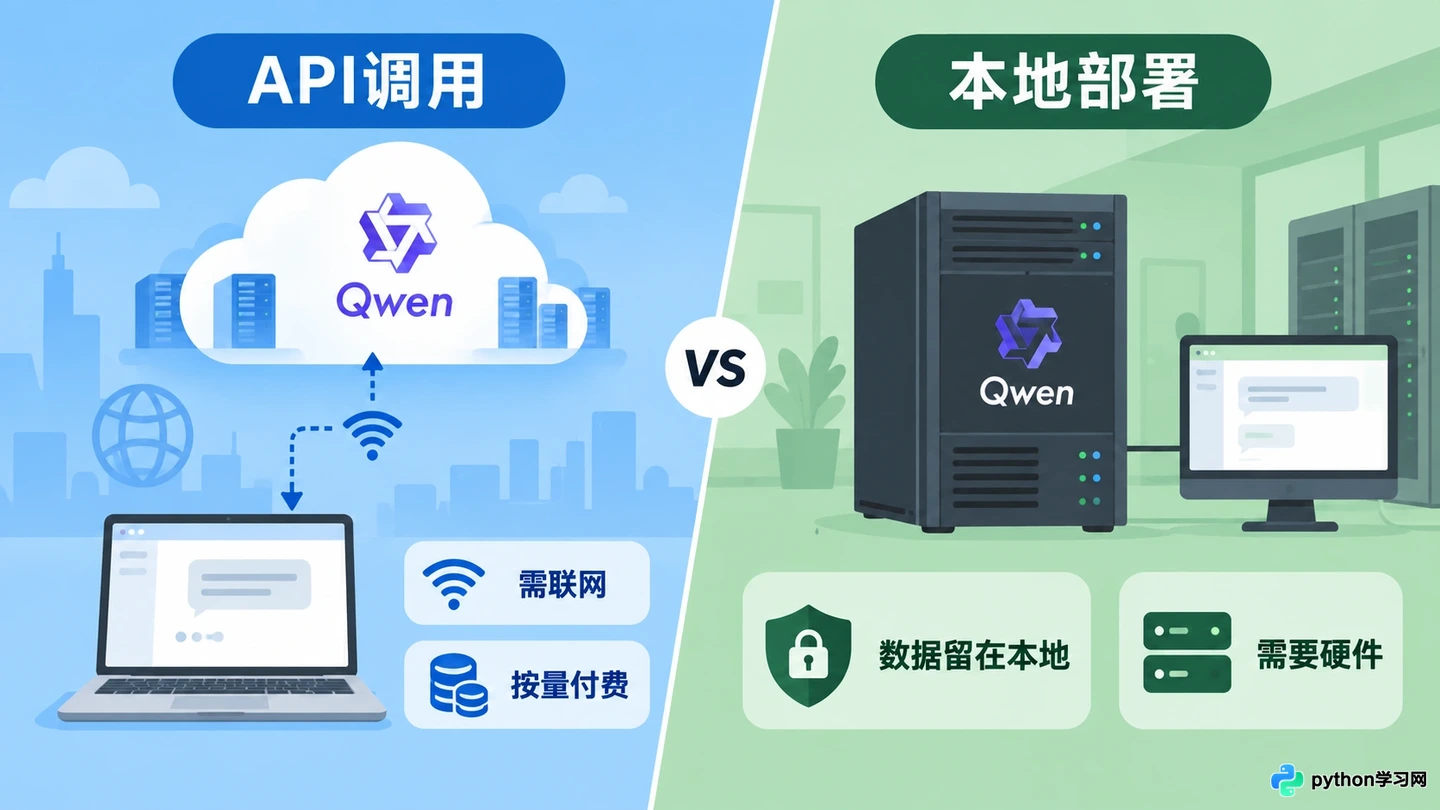 通义千问API支持离线调用吗?与开源Qwen部署的区别