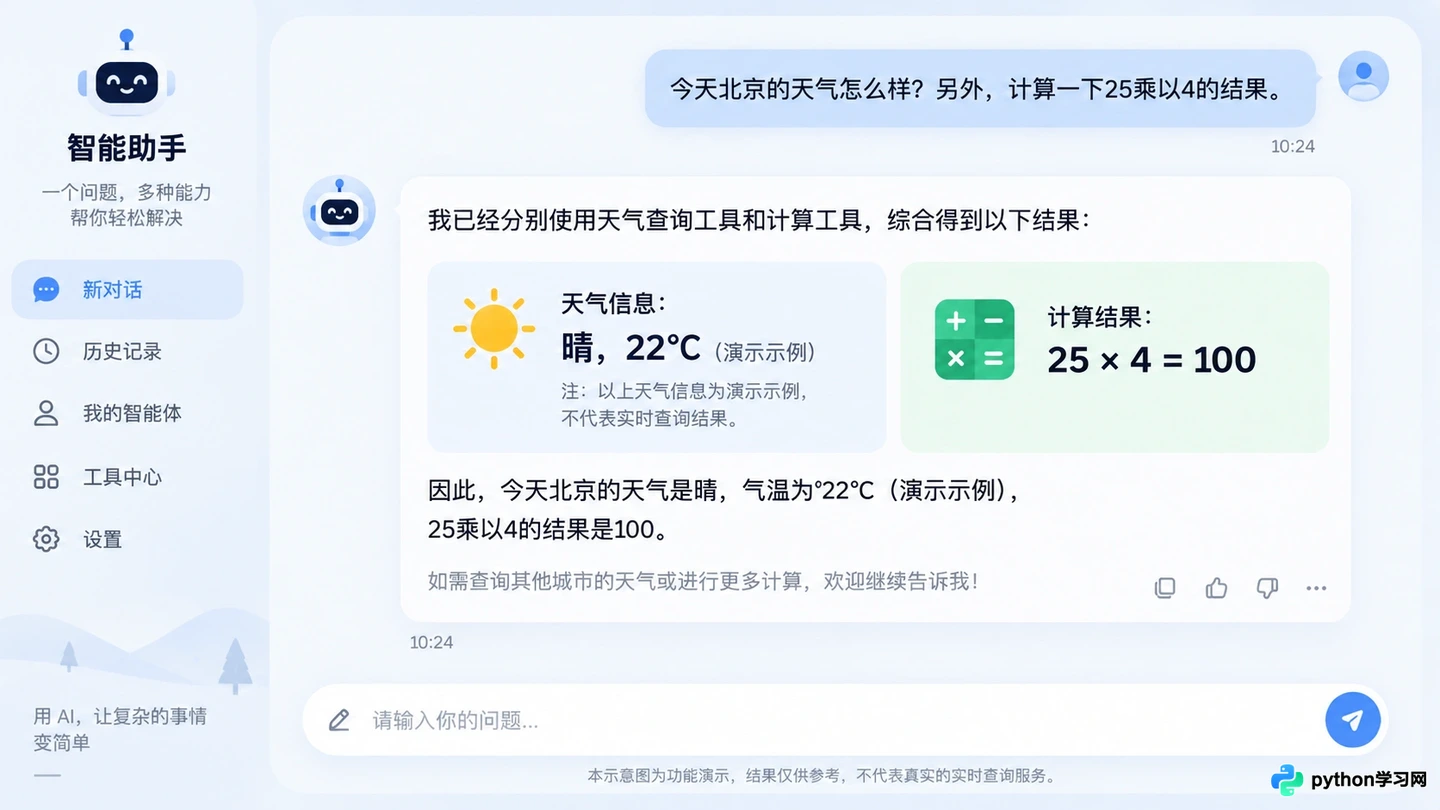 零基础搭建AI智能体：从LLM接入到工具调用的完整学习路径
