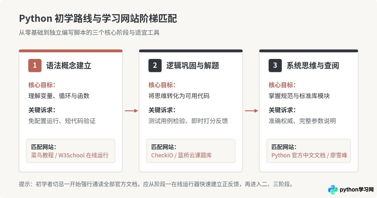 适合Python初学者的在线学习网站推荐