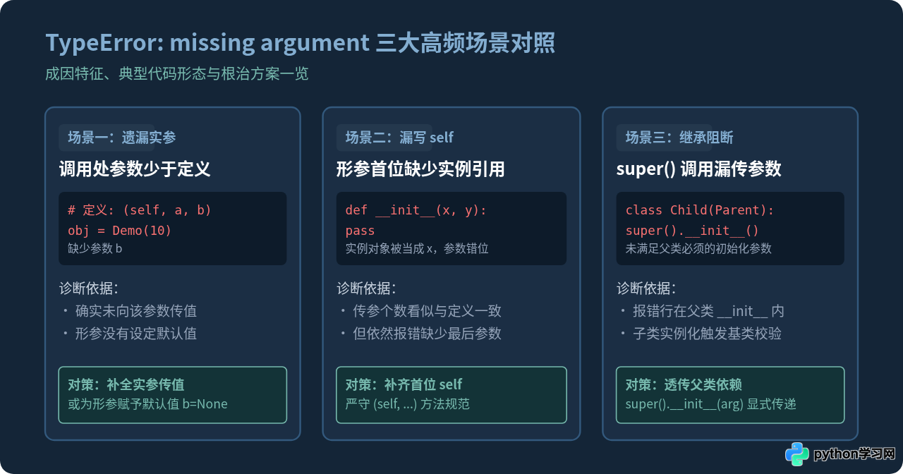 Python构造方法报错TypeError：missing argument怎么解决