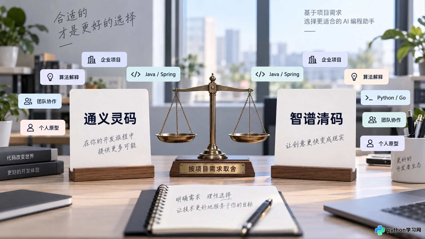 国内开发者首选哪些AI编程助手?通义灵码与智谱清码对比评测