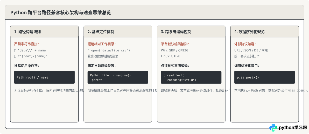 Python跨平台文件路径兼容写法指南